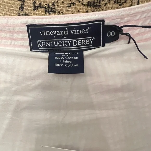 Vineyard Vines NWT Pink Seersucker Kentucky Derby Pleated Skirt. - Picture 11 of 13
